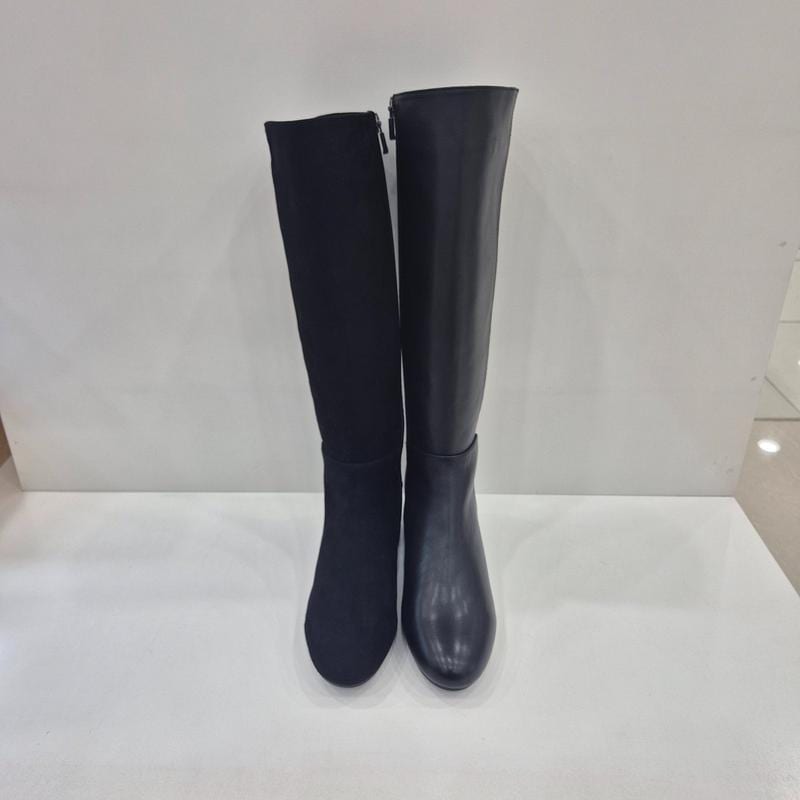 女性 足幅広く暖かい軽量 スパン ロングブーツ FQ615 FQ616_AA