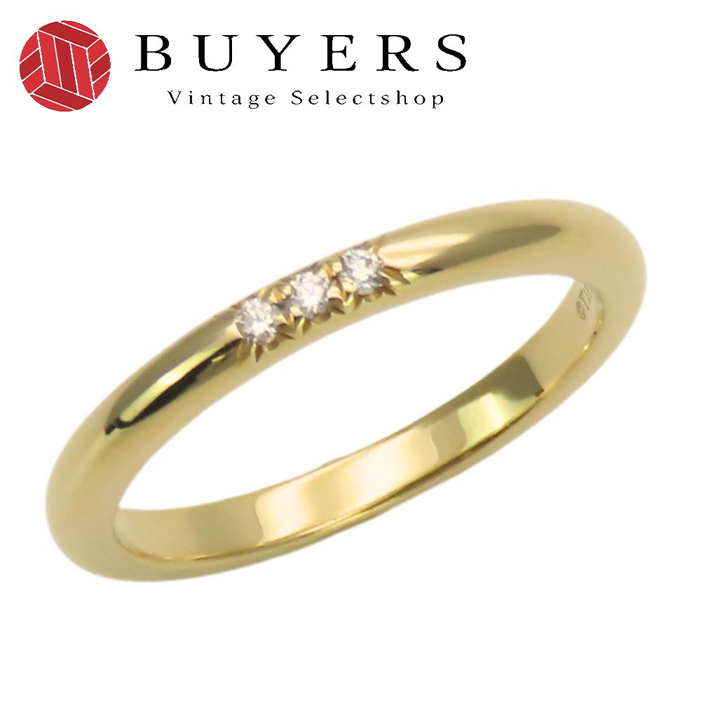 中古 リング・指輪 ウエディングバンド フォーエバー イエローゴールド ダイヤモンド イエローゴールド 3PD ジュエリー レディース 女性