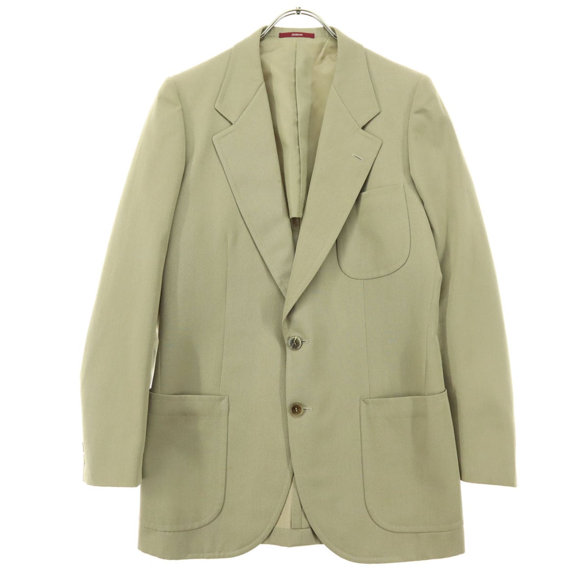 Durban ダーバン 長袖 テーラードジャケット 72 ベージュ レディース 古着