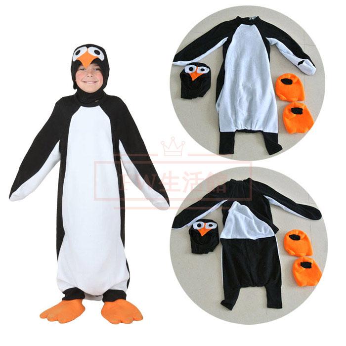 ハロウィン 衣装 子供服 男女兼用 ペンギン 動物 アニマル 全身 ハロウィン コスプレ ハロウィン コスチューム 女の子 男の子 キッズ ジュニア ハロウィーン　衣
