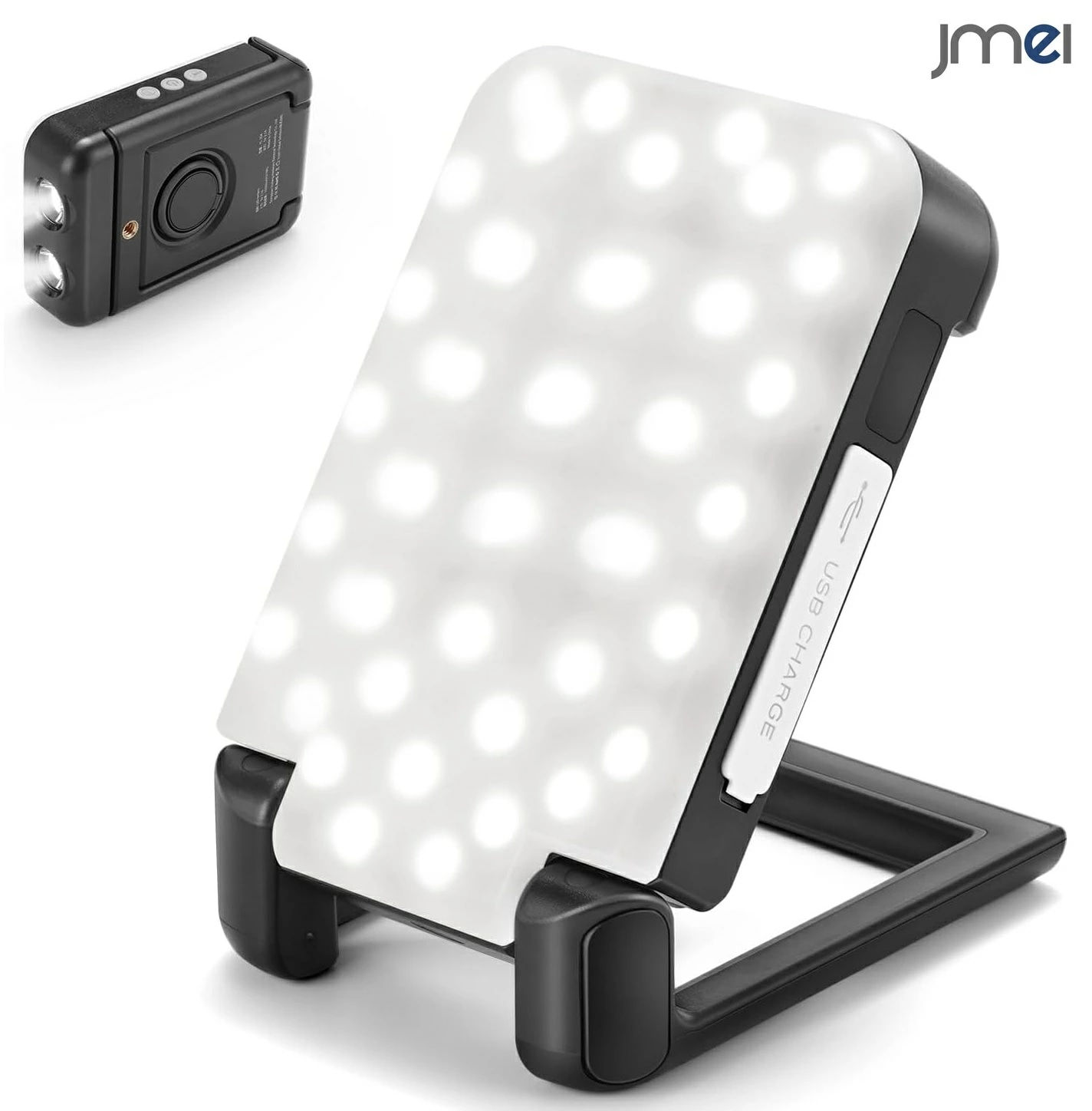 撮影用ライト LED LEDリングライト スマホ 俯瞰 led ビデオライト ストロボ フラッシュ ライト 強力 最強 作業灯 車 led 充電式 ワークライト led作業灯 led投光器 モバイルバ