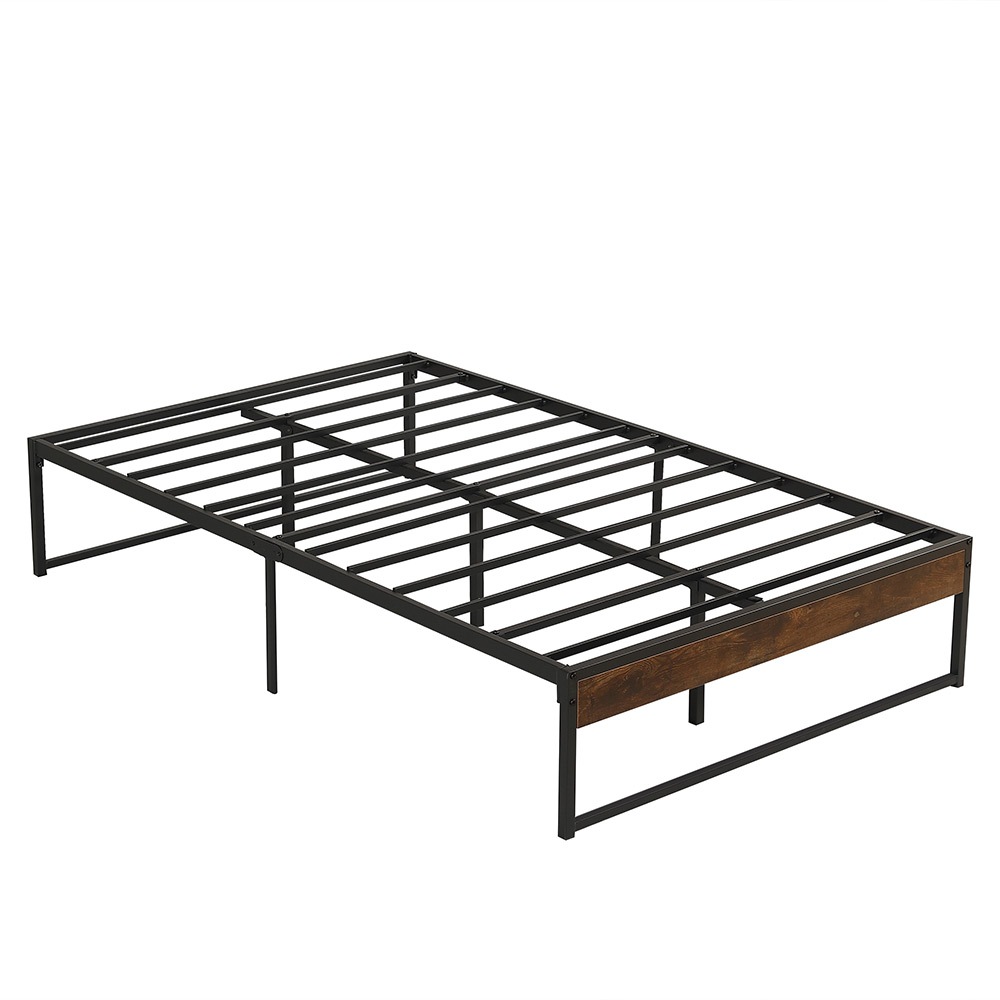 【ダブル D】ベッドフレーム パイプベッド ダブル D ベッド パイプ+木 シングルベッド ダブルベッド アイアンベッド ベッド 木製 パイプフレーム 下収納 シンプル 組立品