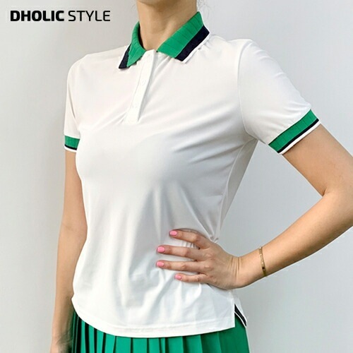 [メガ割りSALE]配色スリットカラーネックTシャツ・p551199 5,637円