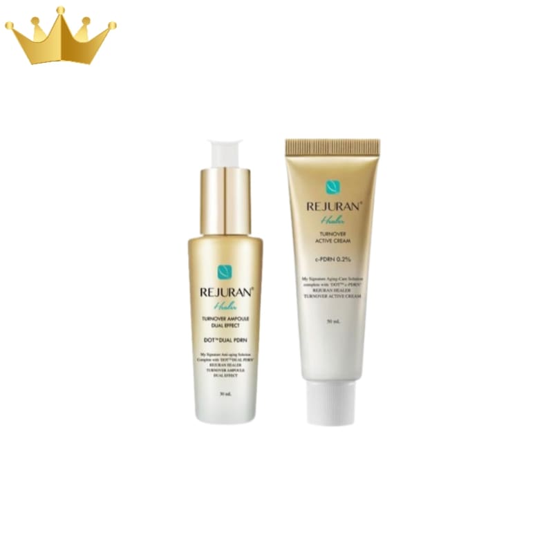 【リジュランゴールド】ターンオーバーアンプルデュアルエフェクト30ml/ターンオーバー アクティブクリーム 50mlPDRN/寝てる間に美肌/韓国コスメ