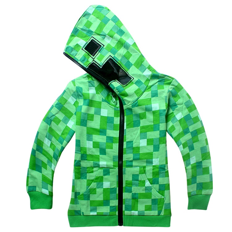 コスプレ衣装 マインクラフト クリーパー ジャンプスーツ クラシック 子供用コスチューム ジャケット+パンツ P1077