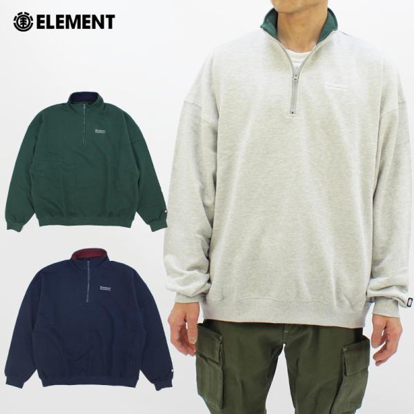 エレメント ELEMENT ROCK HALF ハーフジップ トレーナー スウェット トップス メンズ BD022-016 男性