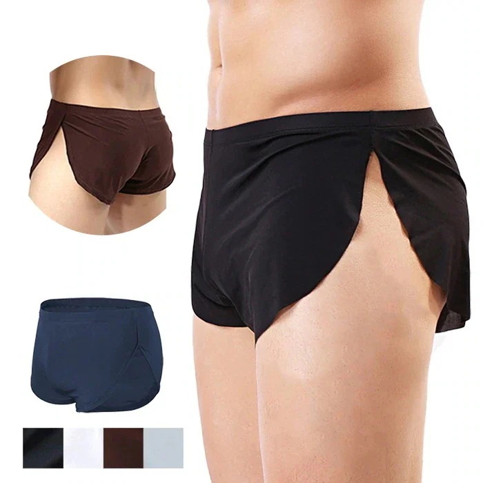 通気性良く プレゼント ブリーフ・パンツ兼用 父の日！メンズ トランクス おしゃれ 80セット シンプル 締め付けない 蒸れない ふんどし風 涼しい 無地 さらさら