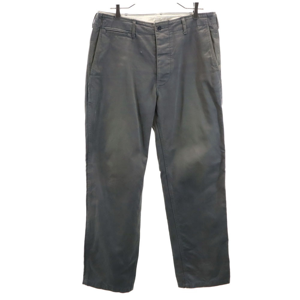 日本製 ロングパンツ W34 グレー メンズ