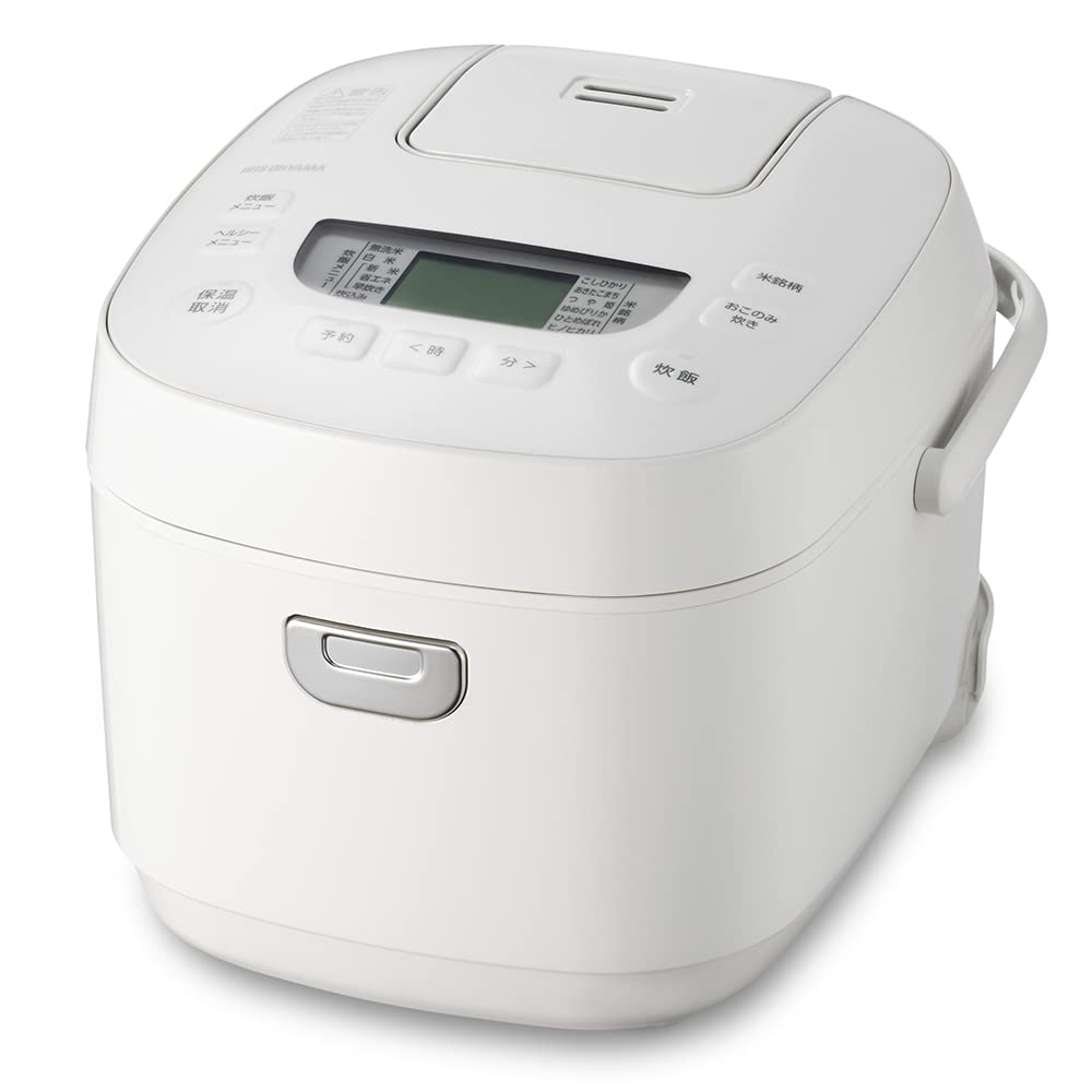 アイリスオーヤマ 炊飯器 5.5合 マイコン式 50銘柄炊き分け機能 極厚火釜 玄米 2022年モデル RC-MEA50-W ホワイト