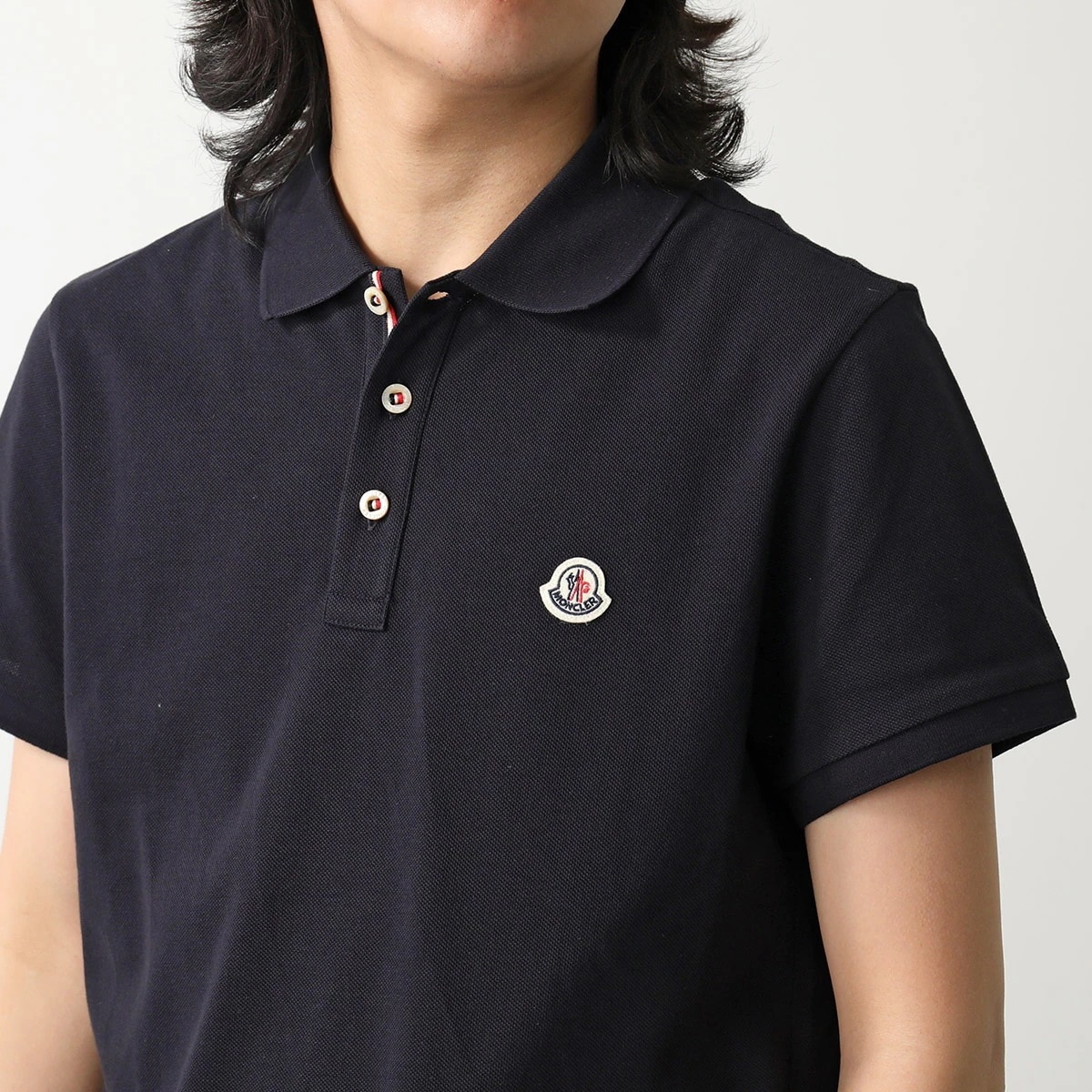 MONCLER モンクレール ポロシャツ MAGRIA POLO MANICA C 8A00030 84556 メンズ 半袖 コットン ロゴパッチ 鹿の子 レギュラーフィット 77X 【mega】