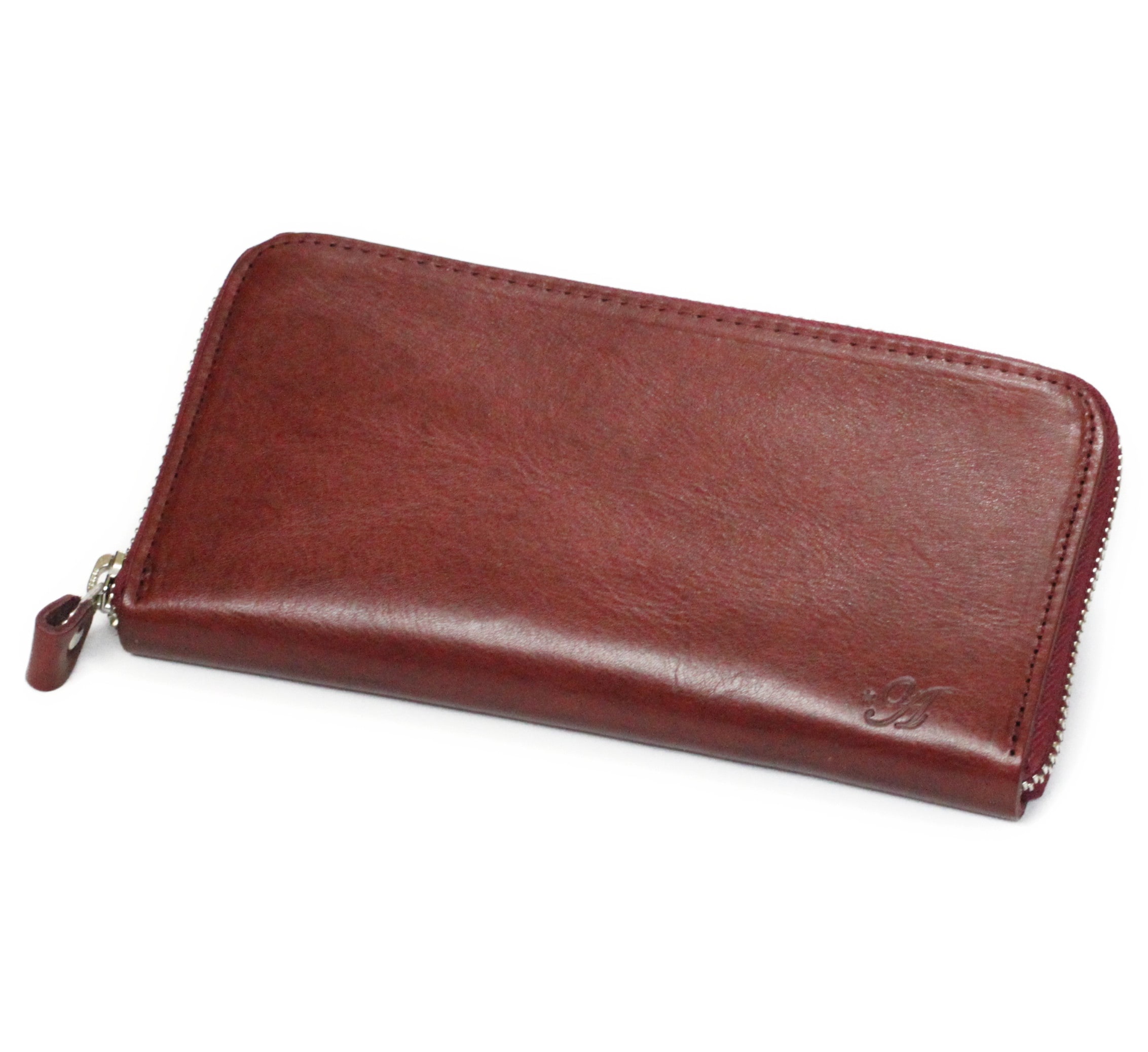 財布 レディース 長財布 メンズ長財布 春財布 ヌメ革 明石レザー 日本製 アミティエ AMT-102 ラウンドファスナー長財布