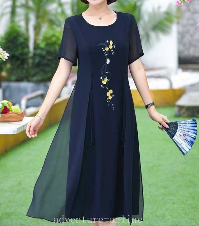 【2025新作入荷】パーティードレス 結婚式 二次会 ワンピース 大きいサイズ 結婚式 お呼ばれドレス パーティードレス 袖あり 花柄 3L