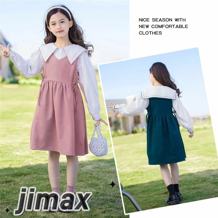 ネイビー pink 子供服 セットアップ キッズ 女の子 長袖 春秋 トップス サロペット おしゃれ カジュアル 子供ジャージ ワンピース おしゃれ 可愛い カジュアル ホワイトデー