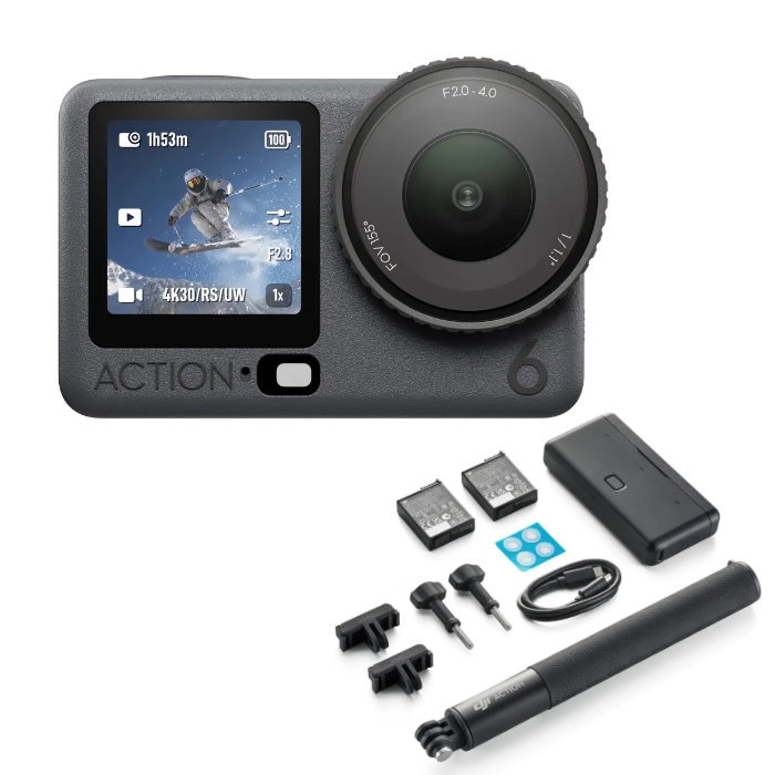 アクションカメラ Osmo Action 6 アドベンチャーコンボ OSMO-ACTION6-A-COMBO