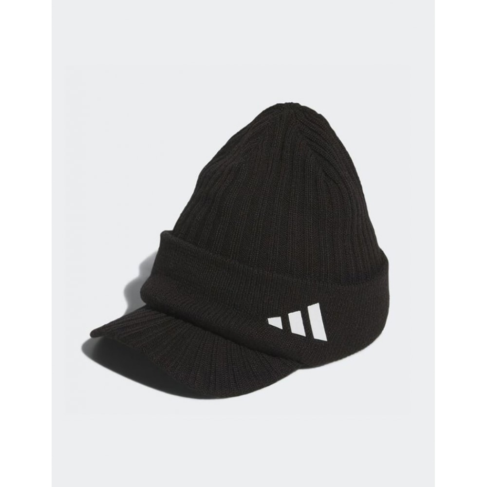 アディダスゴルフバイザーニットキャップ冬用ウィンターハット IA2654 IA2655 IA2656