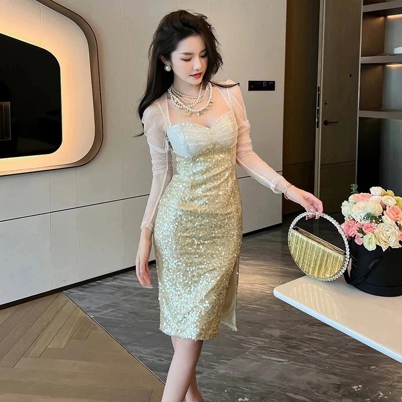 秋 ワンピース フォーマル パーティードレス キャバドレス 着痩せ 大人 披露宴 卒業式 結婚式 演奏会 同窓会 ウェディング ステージ 通勤 正式 22230%までに制限