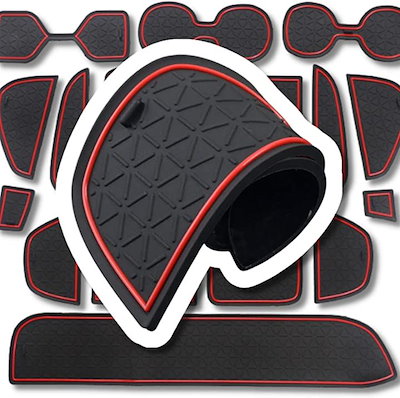 他サイト： RAV4 50系 ラバーマット ノンスリップマット アクセサリー 車種専用設計 パーツ トヨタ 赤(レッド)の商品画像