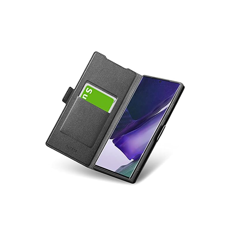 Galaxy Note20 Ultra ケース 手帳型 SCG06 SC-53A 薄型 スマホケース Note20 Ultra 5G 用ケース PUレザー 全面保護 カード収納 マグネット付き Qi充