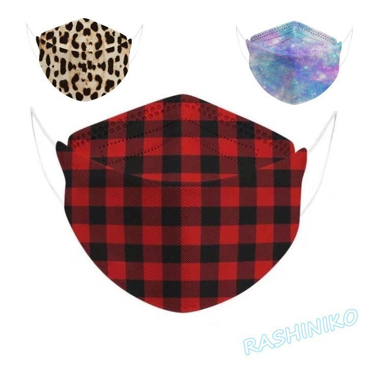 ファッションマスク 花柄 蝶柄 不織布マスク チェック柄 使い捨て 柳葉型 立体 柄入り ファッションマスク 花柄 蝶柄 不織布マスク チェック柄 使い捨て 柳葉型 立体 柄入り