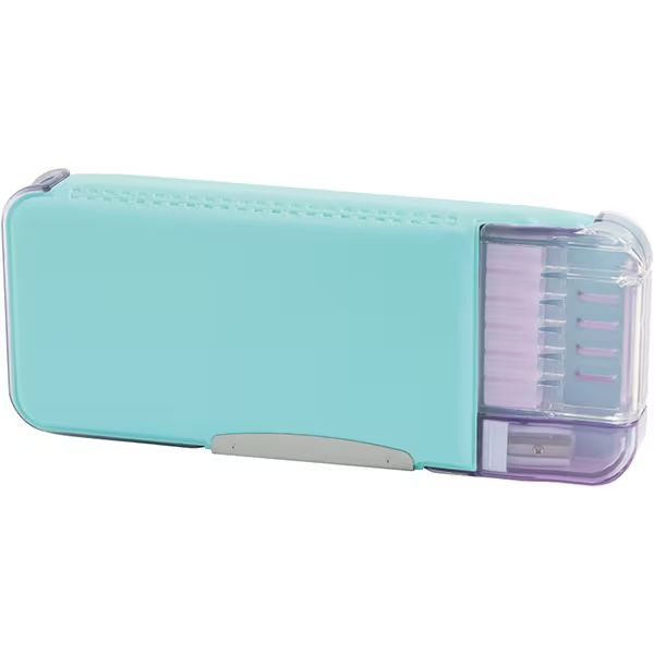 （まとめ買い）うかサポ えんぴつチェック両面筆入 筆箱 Wシート補強 ミントブルー FD-8445-MB [x3] 5,154円