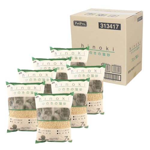 ペットプロ ひのきの猫砂 7L×7個セット(ケース販売)