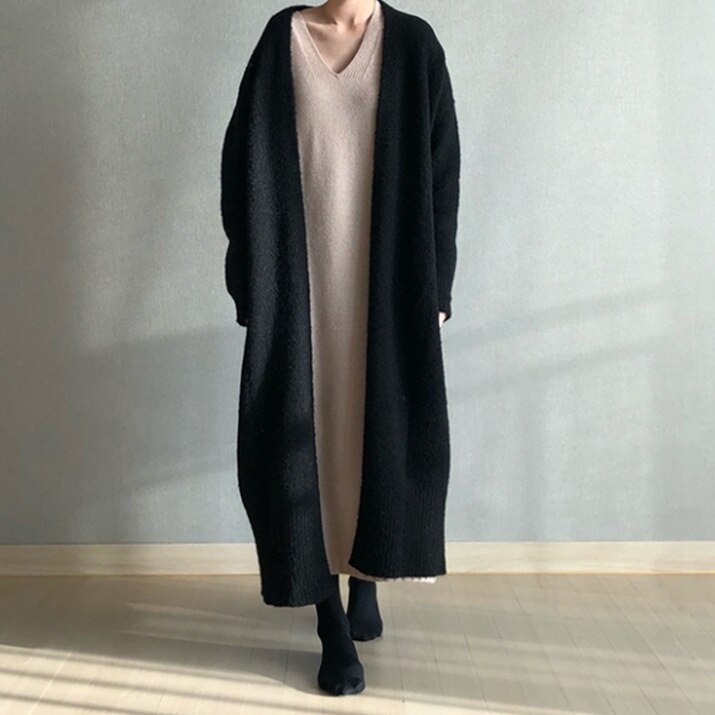 2color レディース アウター 羽織り カーディガン ニット ロングカーディガン ロング