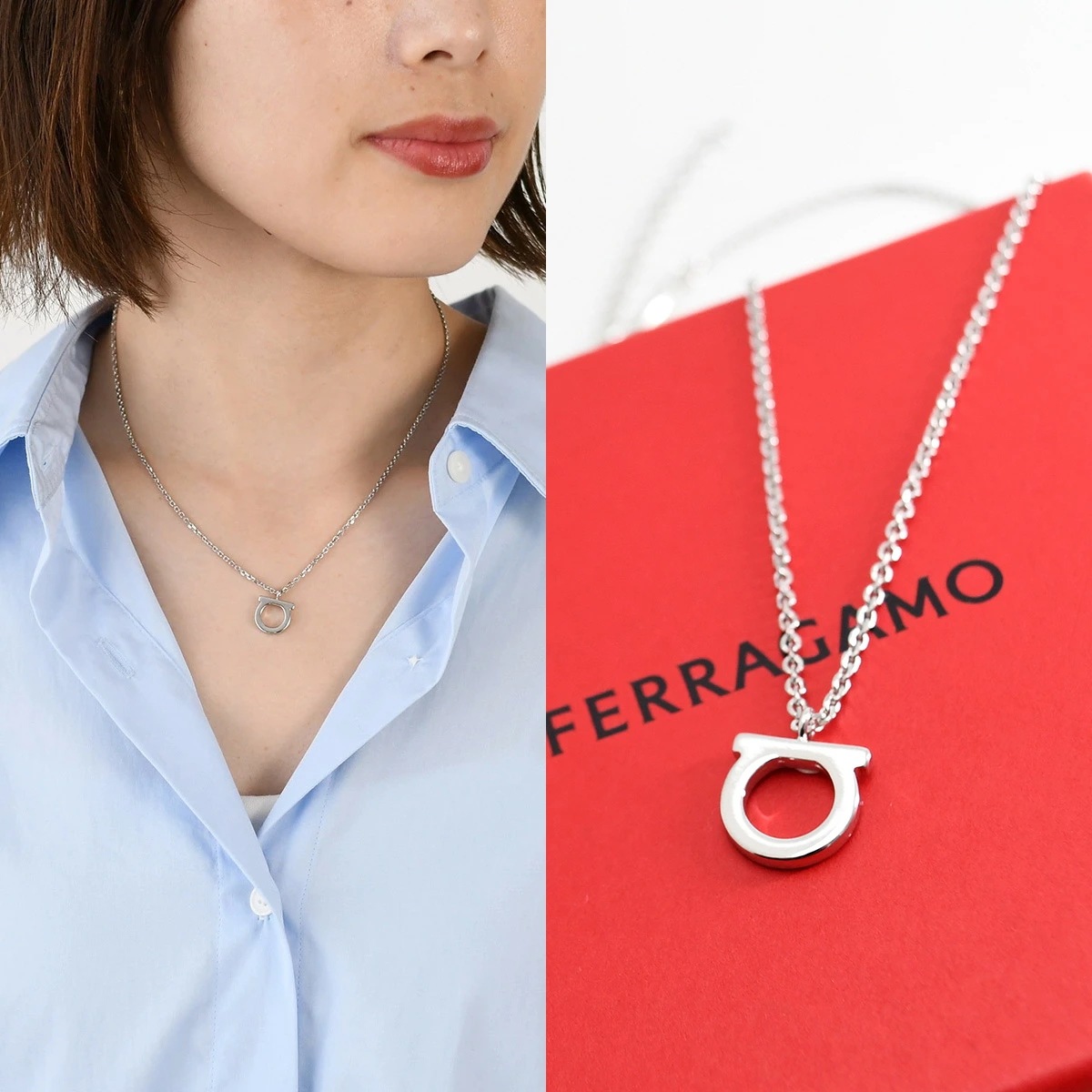 アクセサリー ネックレス ペンダント ガンチーニネックレス(L) 760133 レディース シルバー ガンチーニ