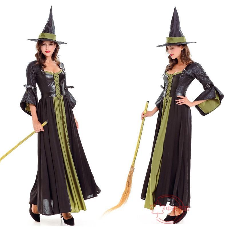 【激安開催！】ハロウィン コスプレ魔女巫女悪魔セクシーマキシーワンピースイベント コスチューム 演劇学園祭 helloween衣装パーティー仮装 クリスマス