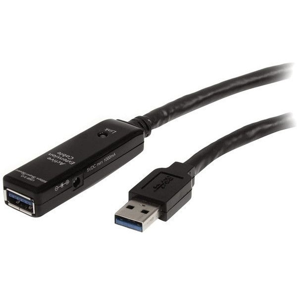 USB3AAEXT10M ブラック [アクティブリピーターケーブル USB-A(オス) - USB-A(メス) 10m USB 3.1 Gen 1(5Gbps)準拠] メーカー直送