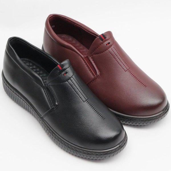 ゴム底 女性 レディース ローファー フラットシューズ スリッポン フォーマルシューズ 4cm sjssz K 260_P358700652