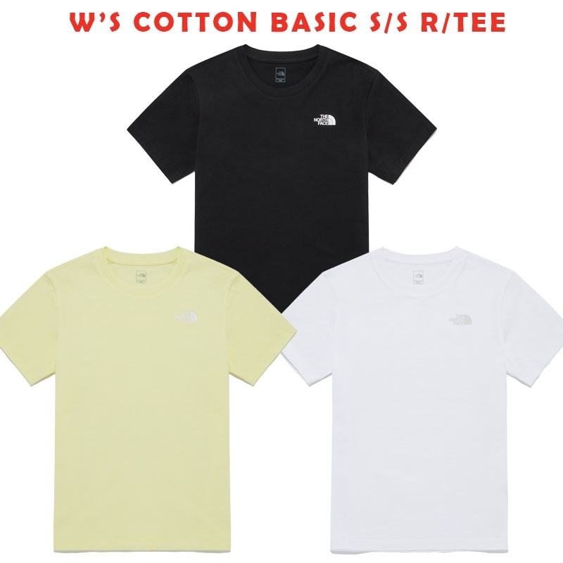 韓国正規品保証 関税負担なしNT7UR30A W’S COTTON BASIC SS RTEEデイリー 基本 着装 男子 女子 人気 韓国 ファッション 男女共用 アウトドア