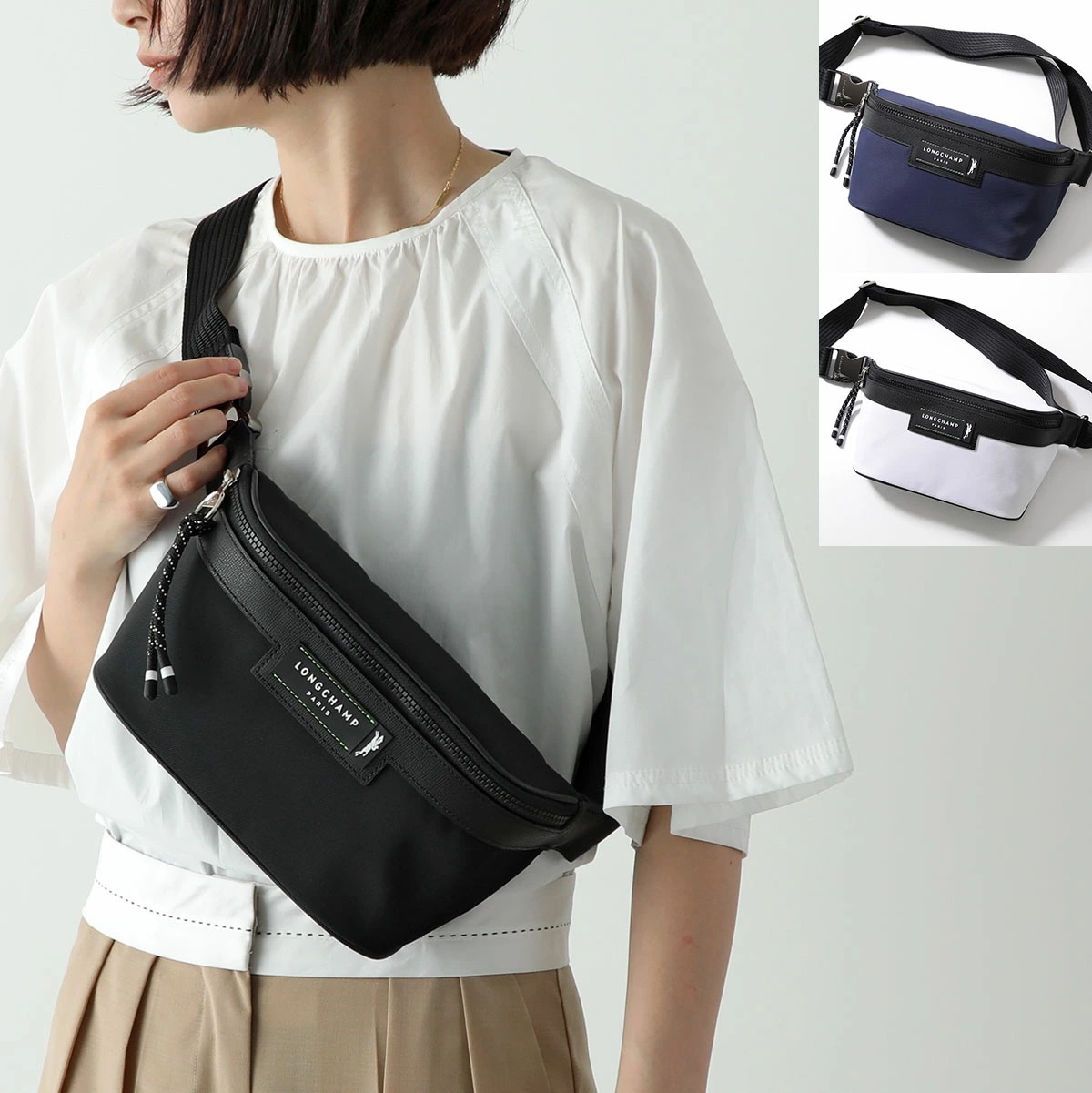 Longchamp ロンシャン ボディバッグ ル プリアージュ エナジーM ウエストバッグ 20025 HSR レディース ベルトバッグ ウエストポーチ 鞄 カラー3色