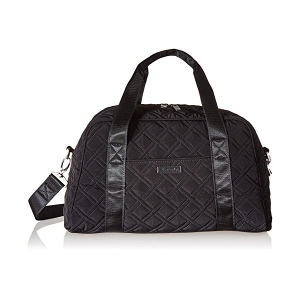 Vera Bradley Women s Microfiber Compact Sport Bag， Classic Black 並行輸入品