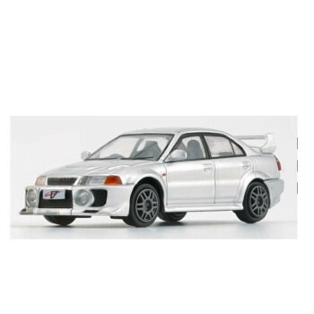 BM CREATIONS 三菱ランサーエボリューション V/VI シルバー RHD 1/64スケール 64B0408