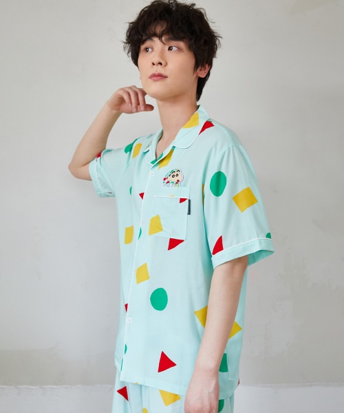 [クレヨンしんちゃん] クレヨンしんちゃん 半袖 パジャマ (MINT)_SPPPE25U04