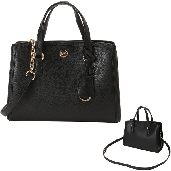 ショルダーバッグ 30F2G7CM1T 001 2WAY ハンドバッグ クロスボディ ブラック レディース CHANTAL SMALL MESSENGER