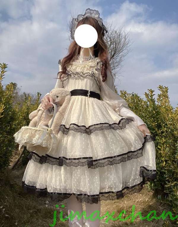 サマー　/Lolita系/煙の森/ワンピース　JSK　ドレス　/ロリータ 萌え サロペットスカート ゴスロリ トップス 吊りスカート 花嫁洋服 ウエディングドレス　ニメ