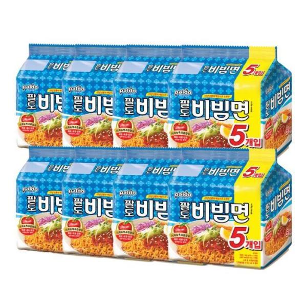 八道 ビビン麺 130g 5入x 8個 計40個 /AWS