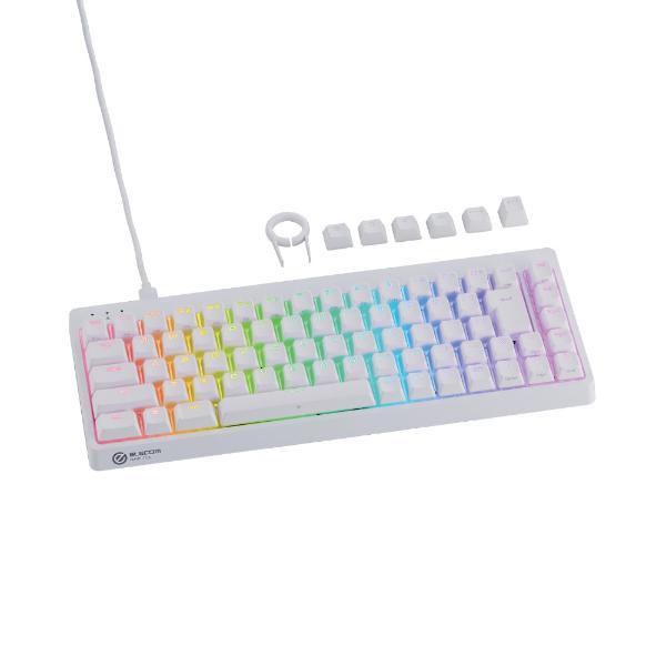 ゲーミングキーボード USB-Aハブ搭載 V_custom VK600A ホワイト TK-VK600AWH 有線 USB