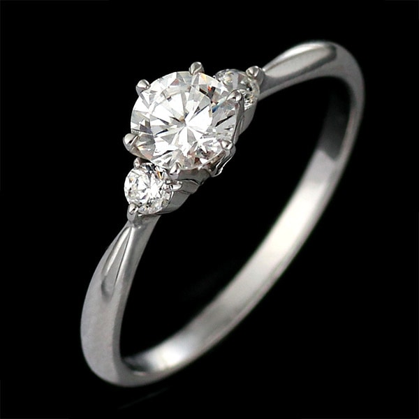 刻印無料婚約指輪 エンゲージリング ダイヤモンド プラチナ リング ソリティア 一粒 楽ギフ_包装02P26Mar16