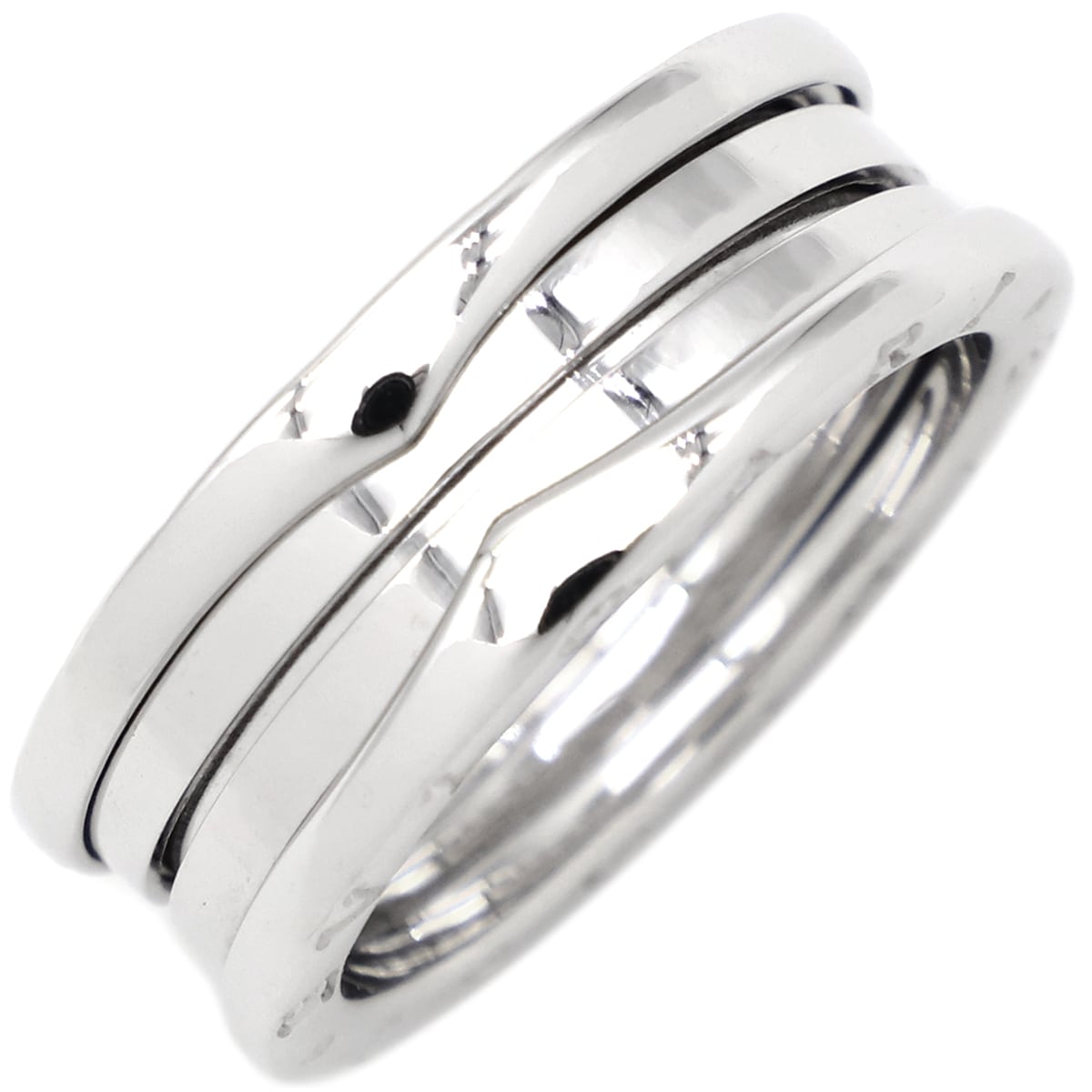 ブルガリ BVLGARI リング 指輪 ビーゼロワン B-zero1 3バンドリング K18WG ホワイトゴールド #65(JP25) 750 18金 23.5号 328160【中古】