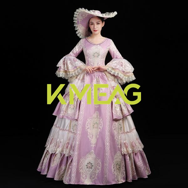 宮廷服 貴族衣装 ステージ衣装としても最適 お姫様ドレス 中世貴族風 ハロウィンHalloween 大きいサイズ ドレス コスプレ コスチューム 忘年会 舞台 文化祭 新年会 忘年会 定番 オススメ