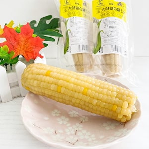 白モチとうもろこし 軸付き 華華家 白糯玉米1個入 「25点セット」