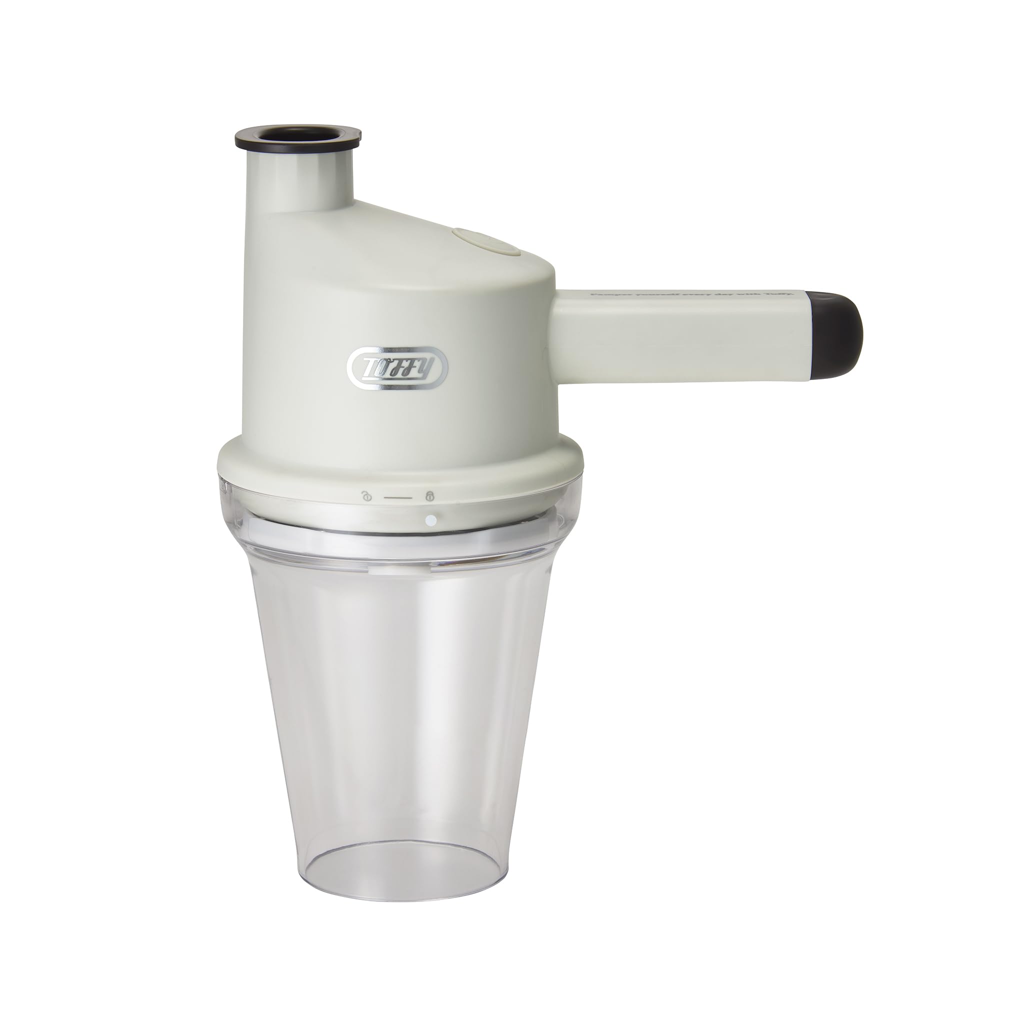 【Toffy/トフィー】コードレススライサー＆ミニチョッパー K-CH3 包丁いらず まな板いらず 時短 チョッパー スライサー お鍋やお皿に直接スライス 充電式 ラクラク K-CH3 (アッシュホワ