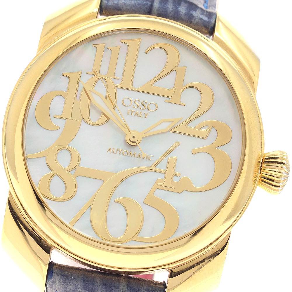 オッソ イタリー OSSO ITALY YGS01 アンジェラ 自動巻き レディース 内箱・保証書付き_948388【中古】