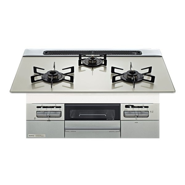 Fami ビルトインコンロ 都市ガス12A13A/75cmタイプ/ムーンシルバーガラストップ N3WV7RWTP2SI 12A13A
