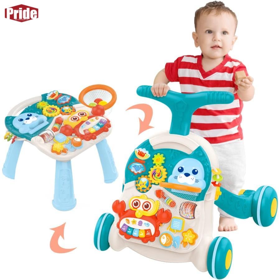 予約受付中ベビーウォーカー 手押し車歩行器ベビー転倒止め 歩行補助 1歳ウォーキング 幼児ウォーカー 知育遊び付き多種類の仕掛け 出産祝い 入園ギフト 誕生日プレゼント 5,293円