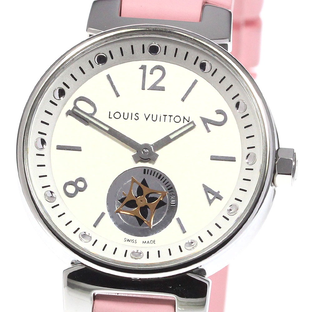 ルイヴィトン LOUIS VUITTON Q8J10 タンブール ムーンスター クォーツ レディース 美品 _746981【中古】その他 ブランド腕時計