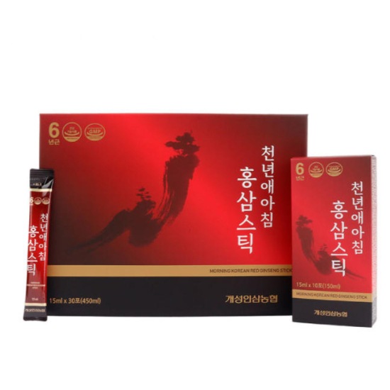 韓国健康補助食品Kaesongケソン千年の朝の紅参スティック高麗人参農協健康免疫サプリメント
