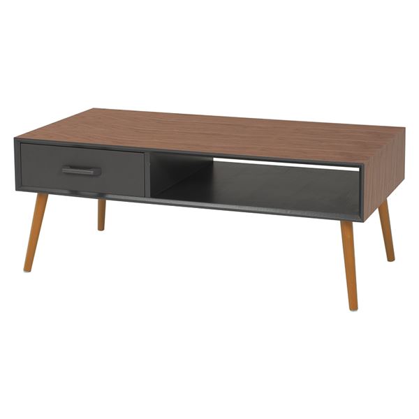 テーブル ブラウン （約）幅100cm 組立式（脚/取手のみ）